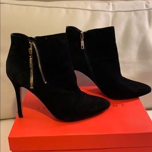 Ivanka Trump Mina Bootie Black Suede Size 11M